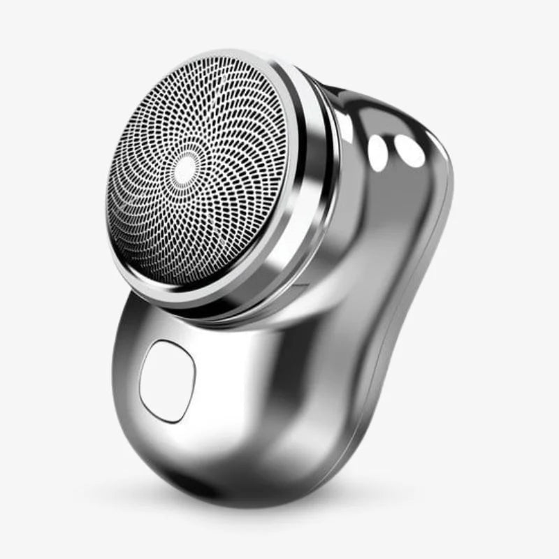 Electric Travel Shaver USB Pocket Mini Groomer Lightweight Silver - Tophatter Daily Deals