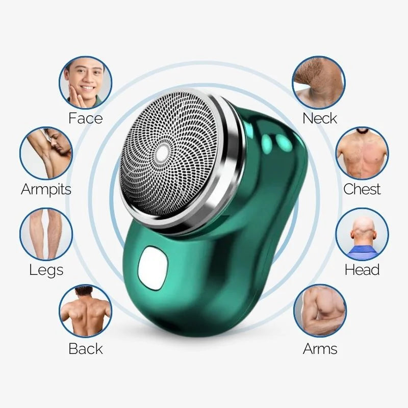 Electric Travel Shaver USB Pocket Mini Groomer Lightweight - Tophatter Daily Deals