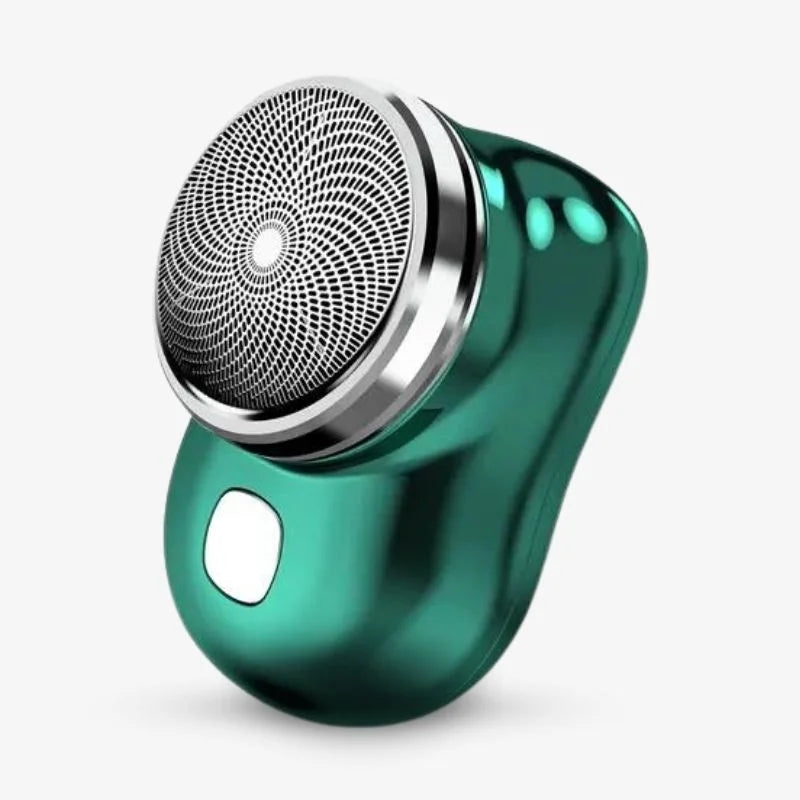 Electric Travel Shaver USB Pocket Mini Groomer Lightweight Green - Tophatter Daily Deals