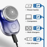 Electric Travel Shaver USB Pocket Mini Groomer Lightweight - Tophatter Daily Deals