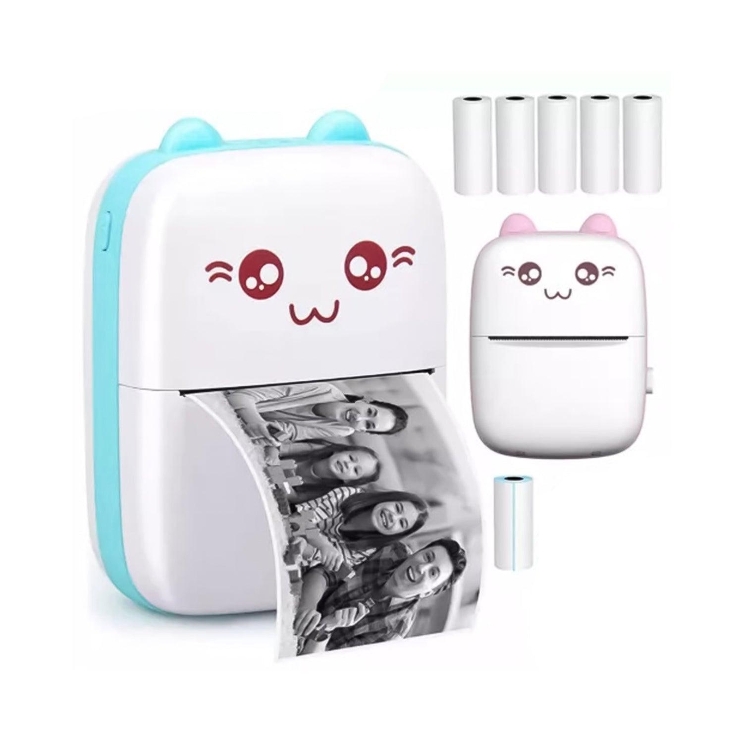 Mini Printer For Phone - Mini Pocket Thermal Printer Bluetooth Mobile Phone Photos Label Printing Machine Accessories - Tophatter Daily Deals