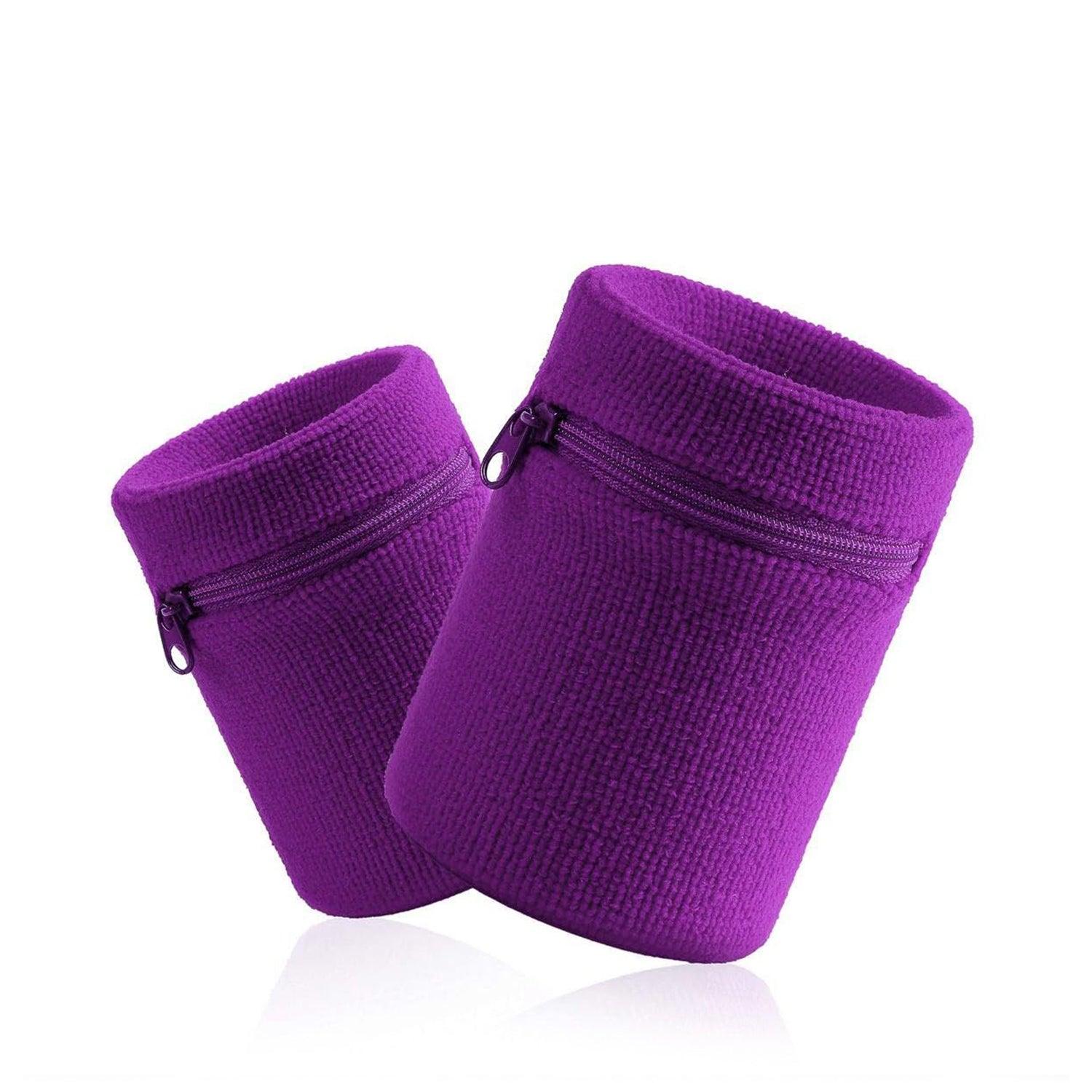 Wrist Wallet for Runners - Pocket Wrist Wallet Pouch Bag Band Zipper for Running Exercise Bands - Tophatter Daily Deals