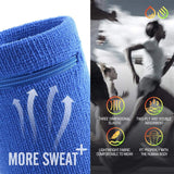 Wrist Wallet for Runners - Pocket Wrist Wallet Pouch Bag Band Zipper for Running Exercise Bands - Tophatter Daily Deals