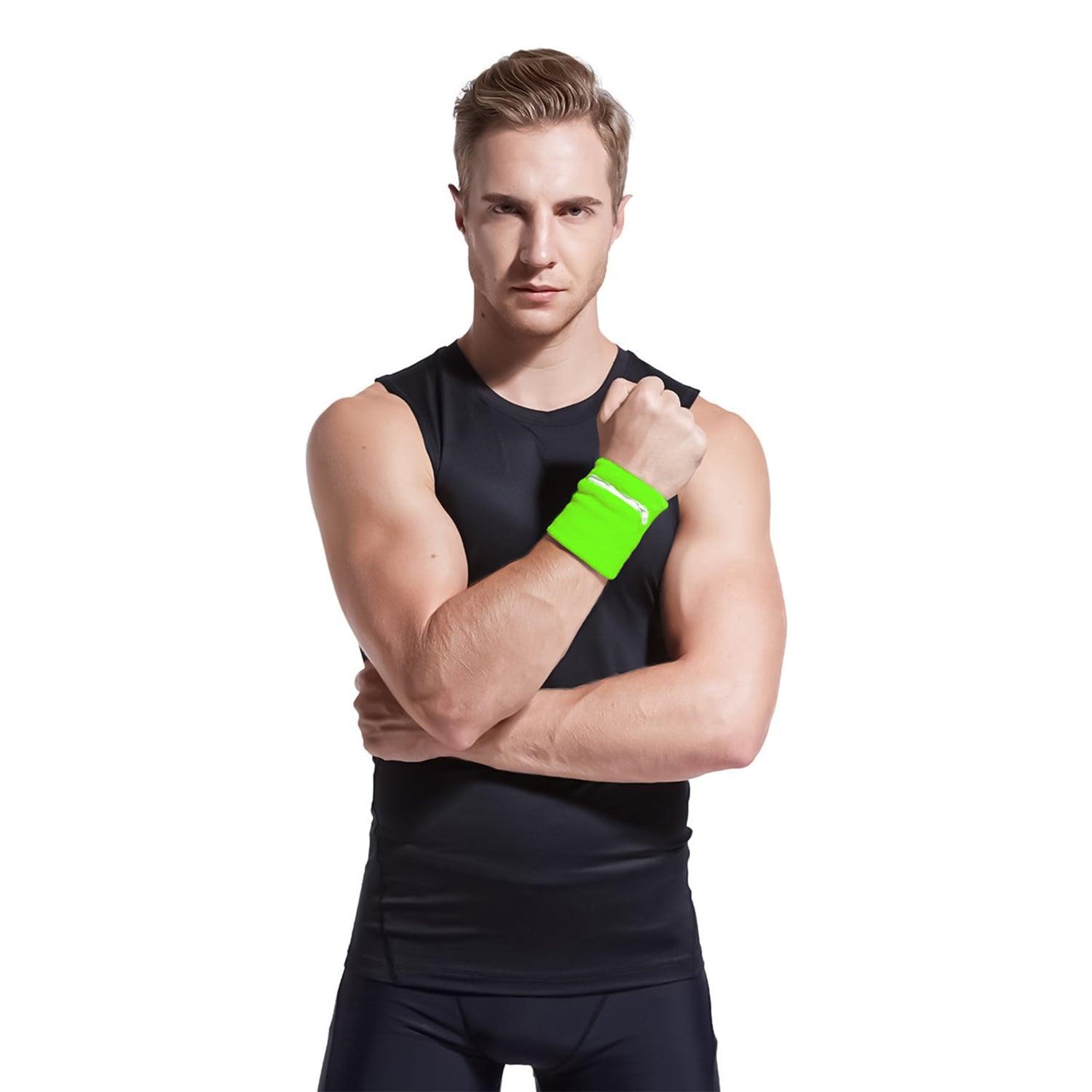 Wrist Wallet for Runners - Pocket Wrist Wallet Pouch Bag Band Zipper for Running Exercise Bands - Tophatter Daily Deals