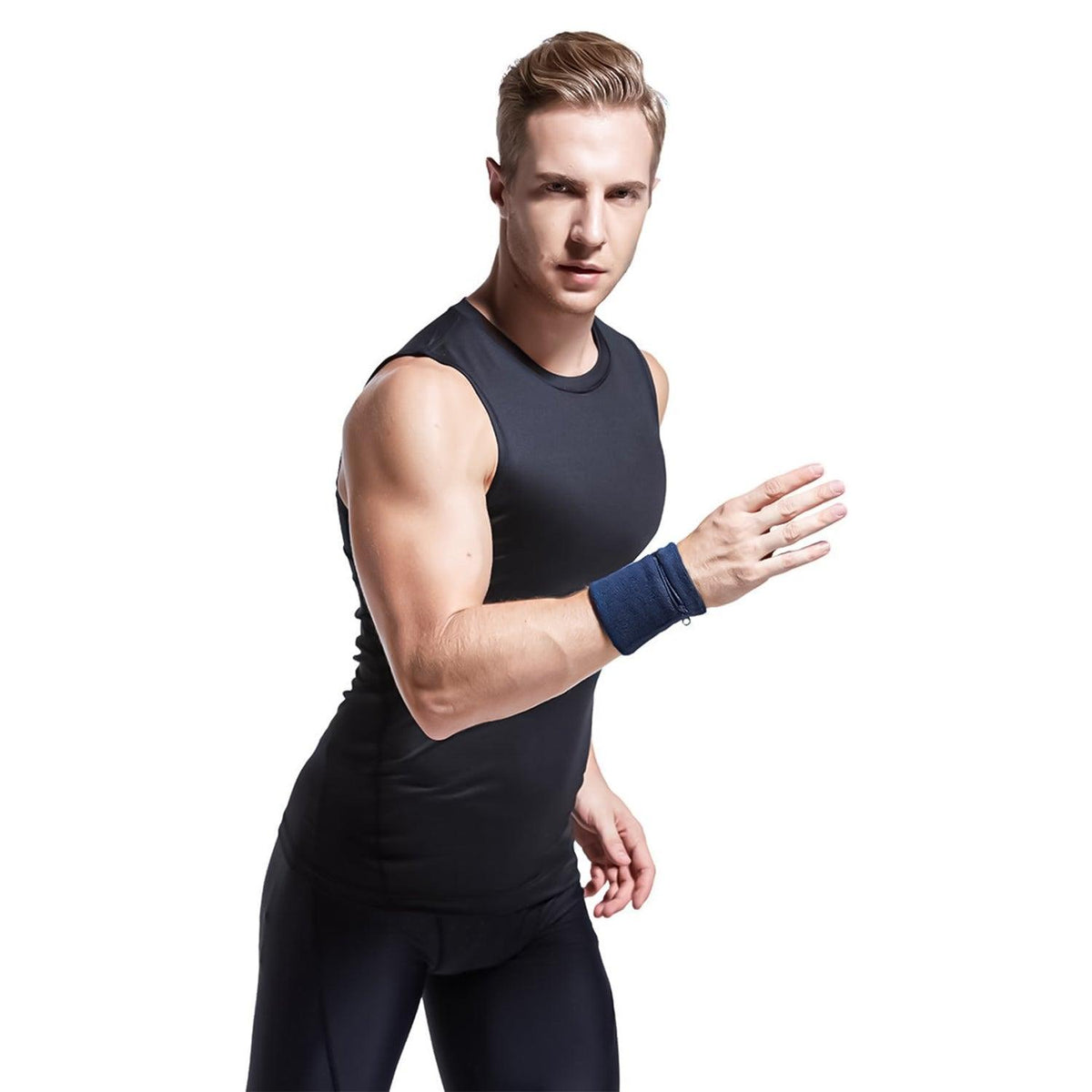 Wrist Wallet for Runners - Pocket Wrist Wallet Pouch Bag Band Zipper for Running Exercise Bands - Tophatter Daily Deals