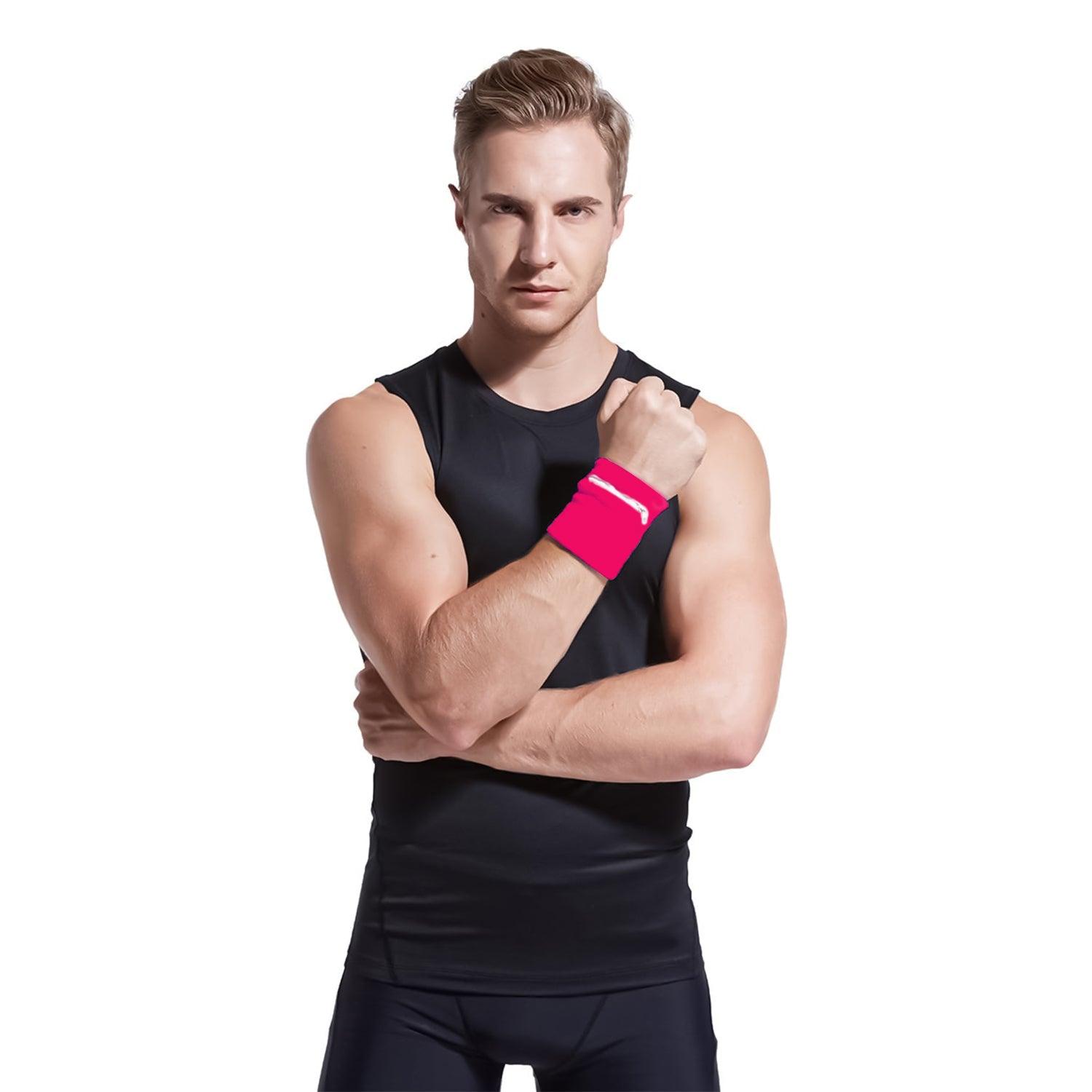 Wrist Wallet for Runners - Pocket Wrist Wallet Pouch Bag Band Zipper for Running Exercise Bands - Tophatter Daily Deals