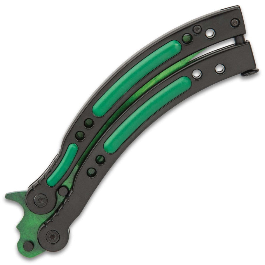 22 colors CSGO Butterfly Knife SHARP 440C Counter Strike Balisong Knife-Balisong - Tophatter Daily Deals