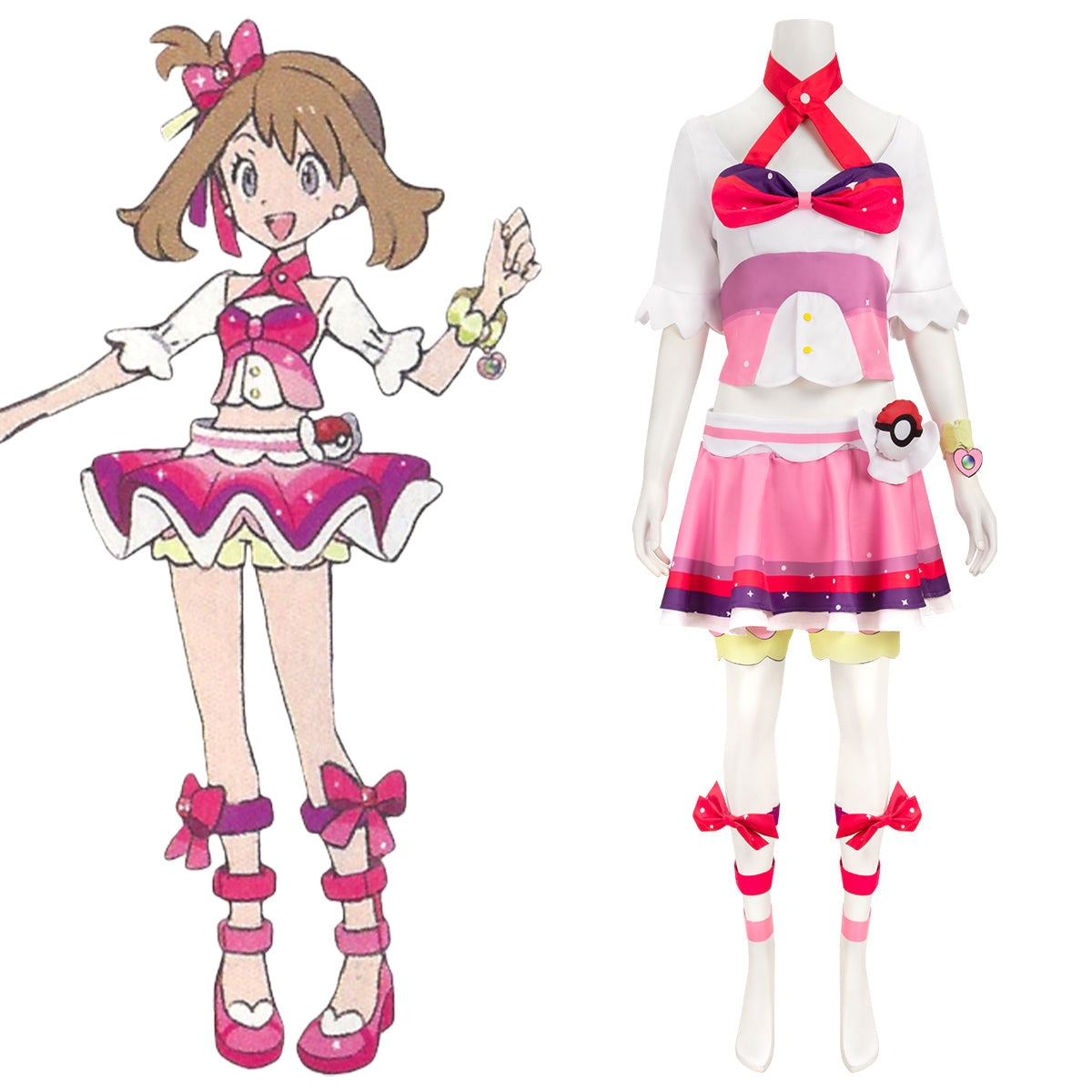 Pokemon Advanced Generation Go! May Cosplay Costume Costume - Tophatter Daily Deals