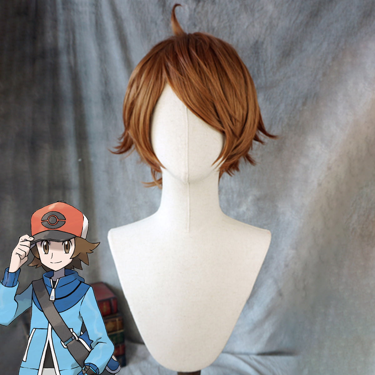 Pokemon Black White PM Hilbert Brown Cosplay Wig Wig - Tophatter Daily Deals