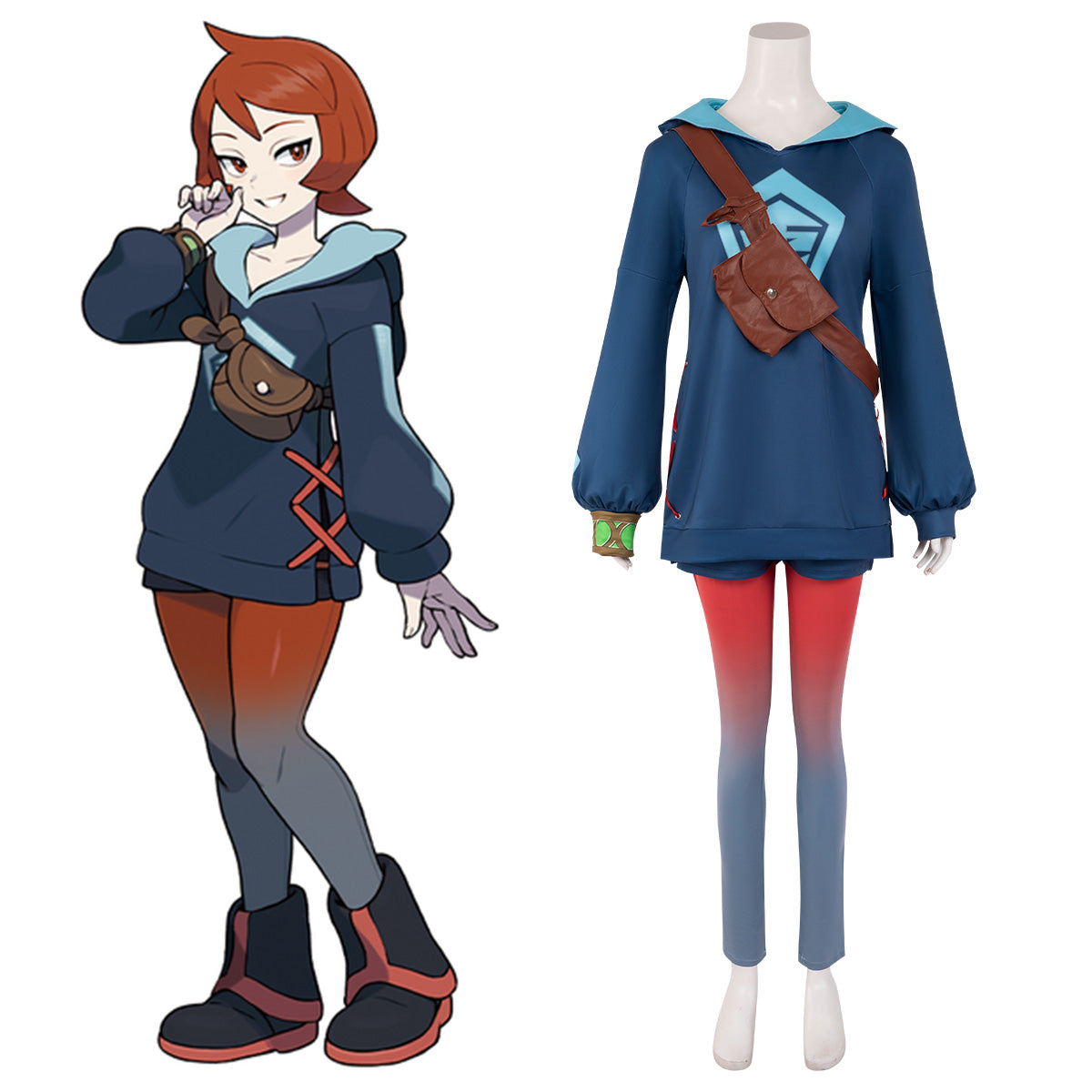 Pokemon Legends: Arceus Warden Arezu Cosplay Costume Costume - Tophatter Daily Deals