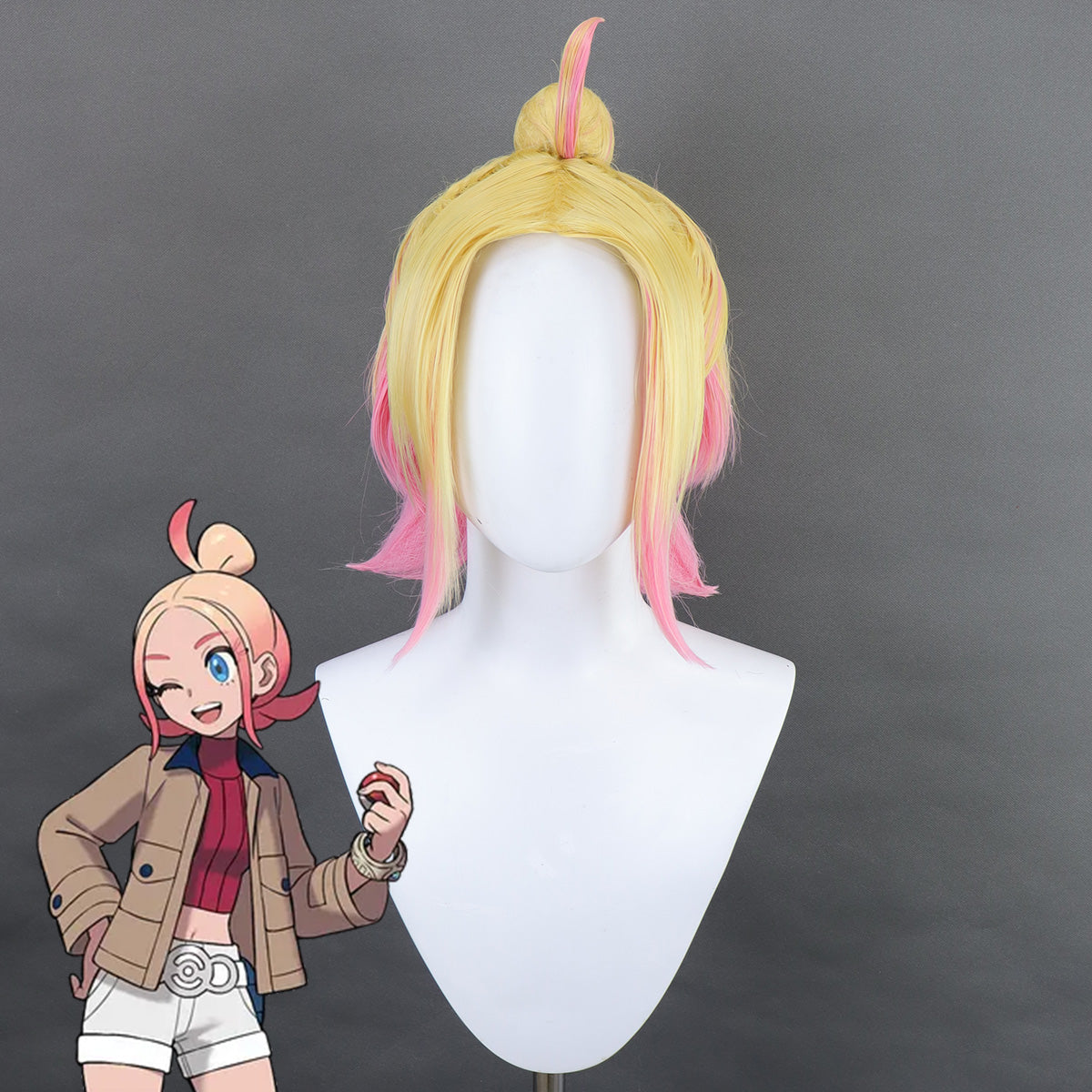 Pokemon Legends: Z-A Taunie Pink Cosplay Wig Wig - Tophatter Daily Deals