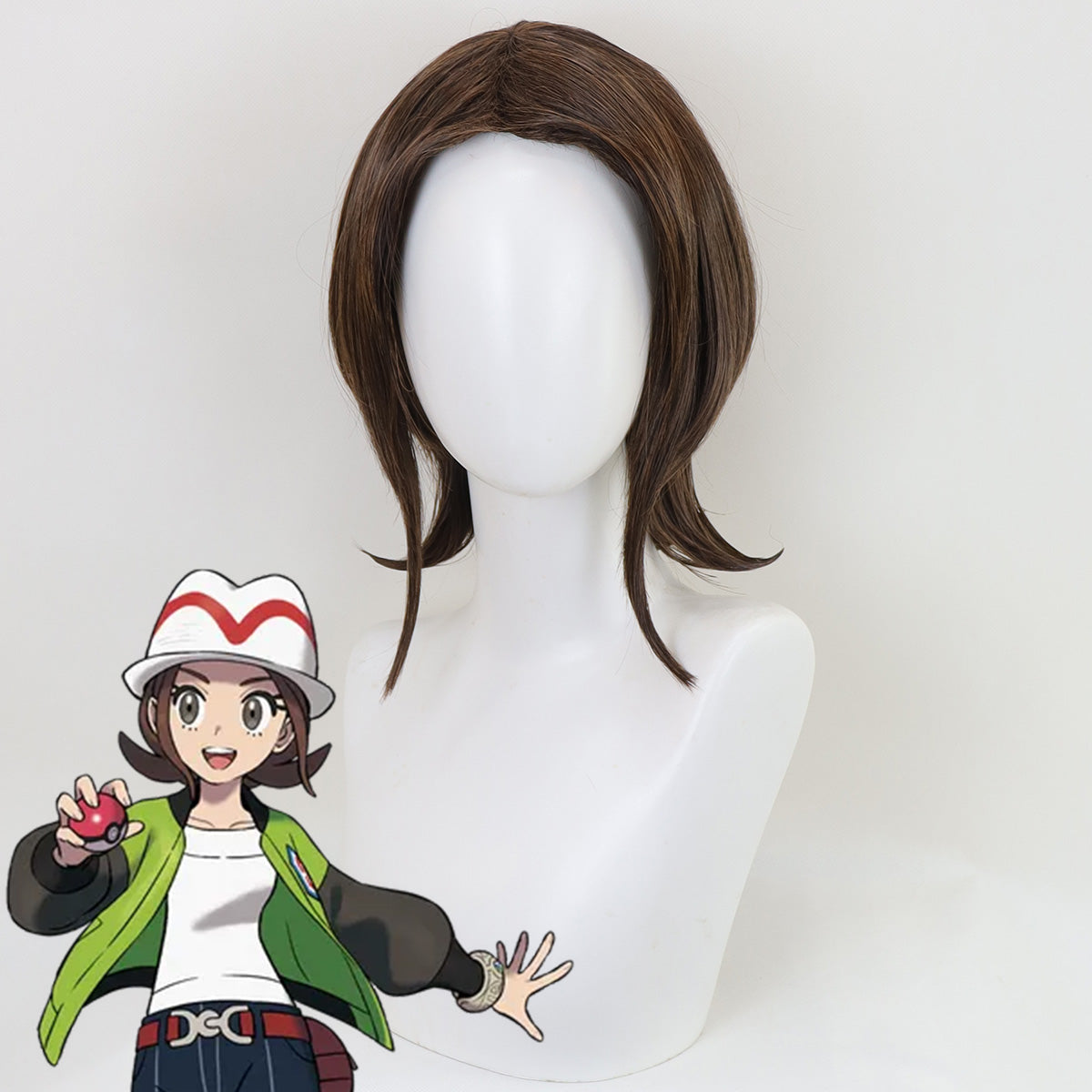 Pokemon Legends: Z-A Trainers Female Brown Cosplay Wig Wig - Tophatter Daily Deals