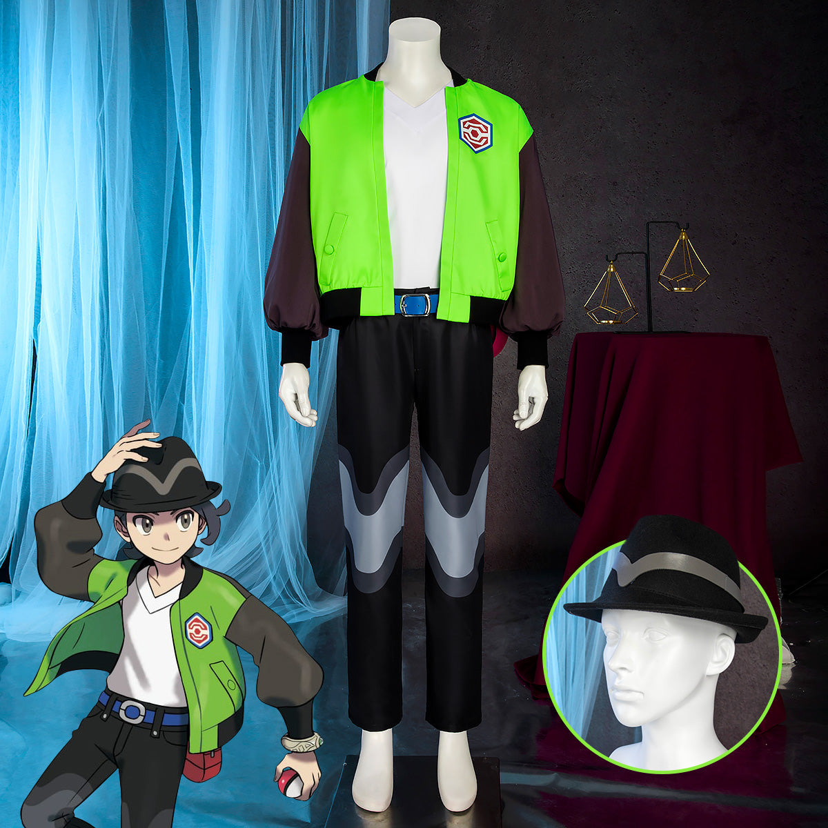 Pokemon Legends: Z-A Trainers Male Cosplay Costume Costume - Tophatter Daily Deals