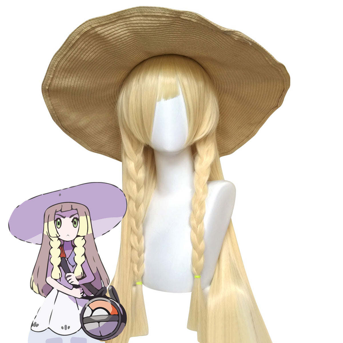 Pokemon Sun and Moon Lillie Golden Cosplay Wig Wig - Tophatter Daily Deals