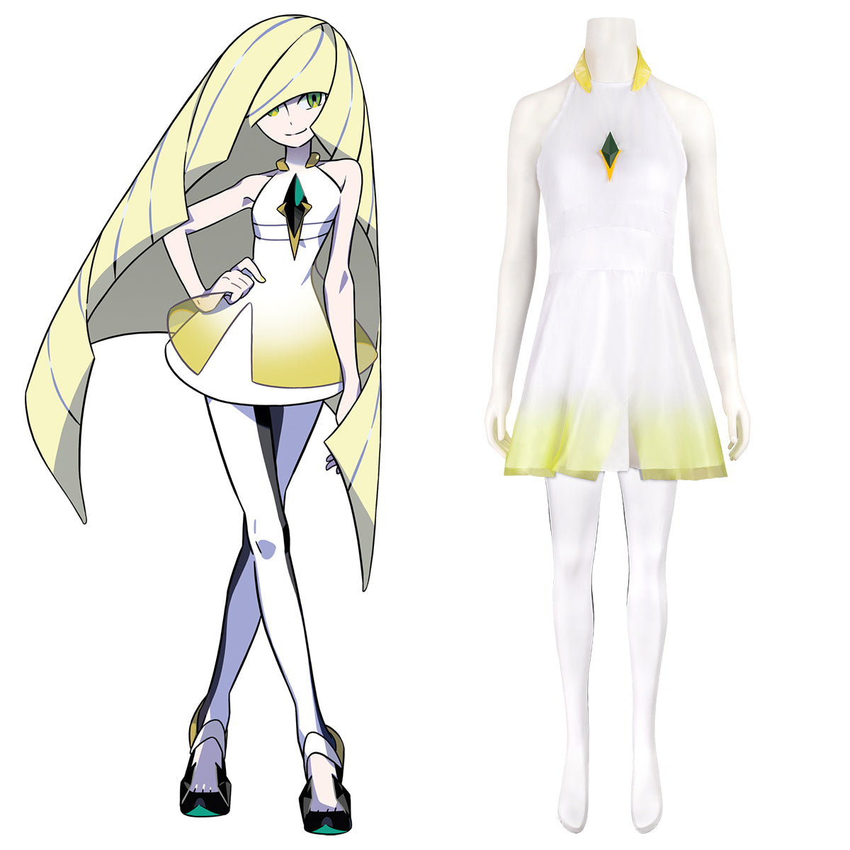Pokemon Sun and Moon Lusamine Cosplay Costume Costume - Tophatter Daily Deals