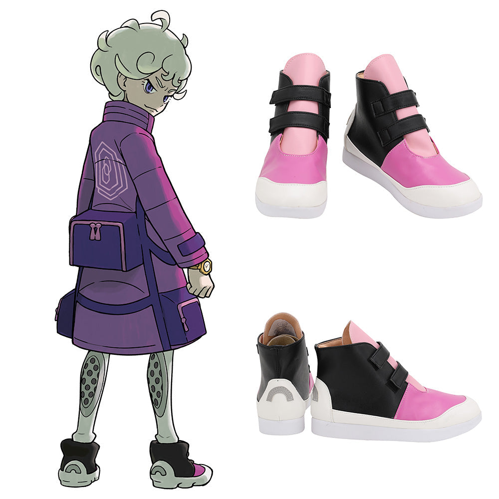Pokemon Sword And Shield Bede Black Purple White Cosplay Shoes Shoes/Boots - Tophatter Daily Deals