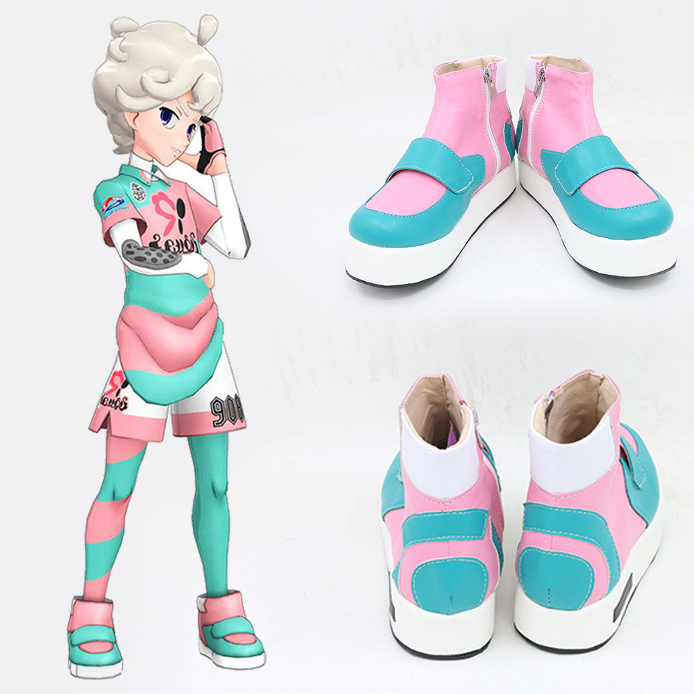 Pokemon Sword And Shield Bede Uniforms Blue Green Cosplay Shoes Shoes/Boots - Tophatter Daily Deals