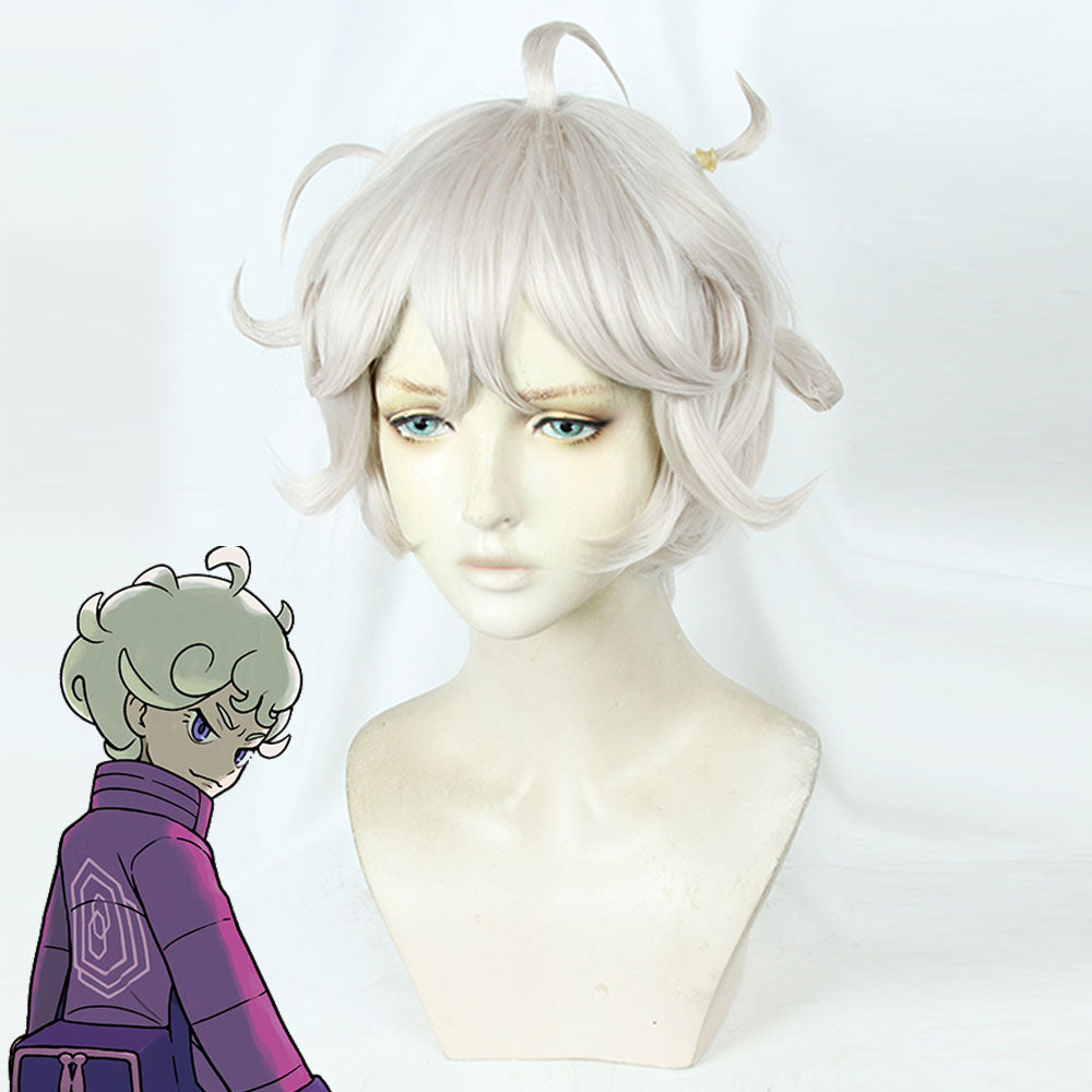 Pokemon Sword And Shield Bede White Grey Cosplay Wig Wig - Tophatter Daily Deals