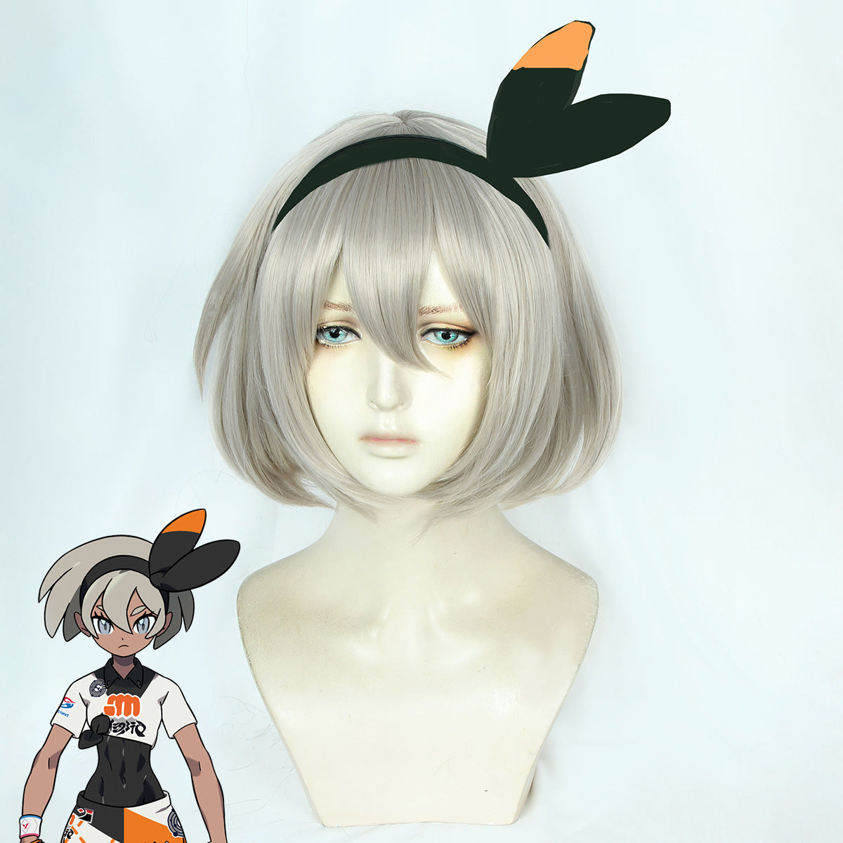 Pokemon Sword And Shield Fighting-Type Bea Grey Cosplay Wig Wig - Tophatter Daily Deals