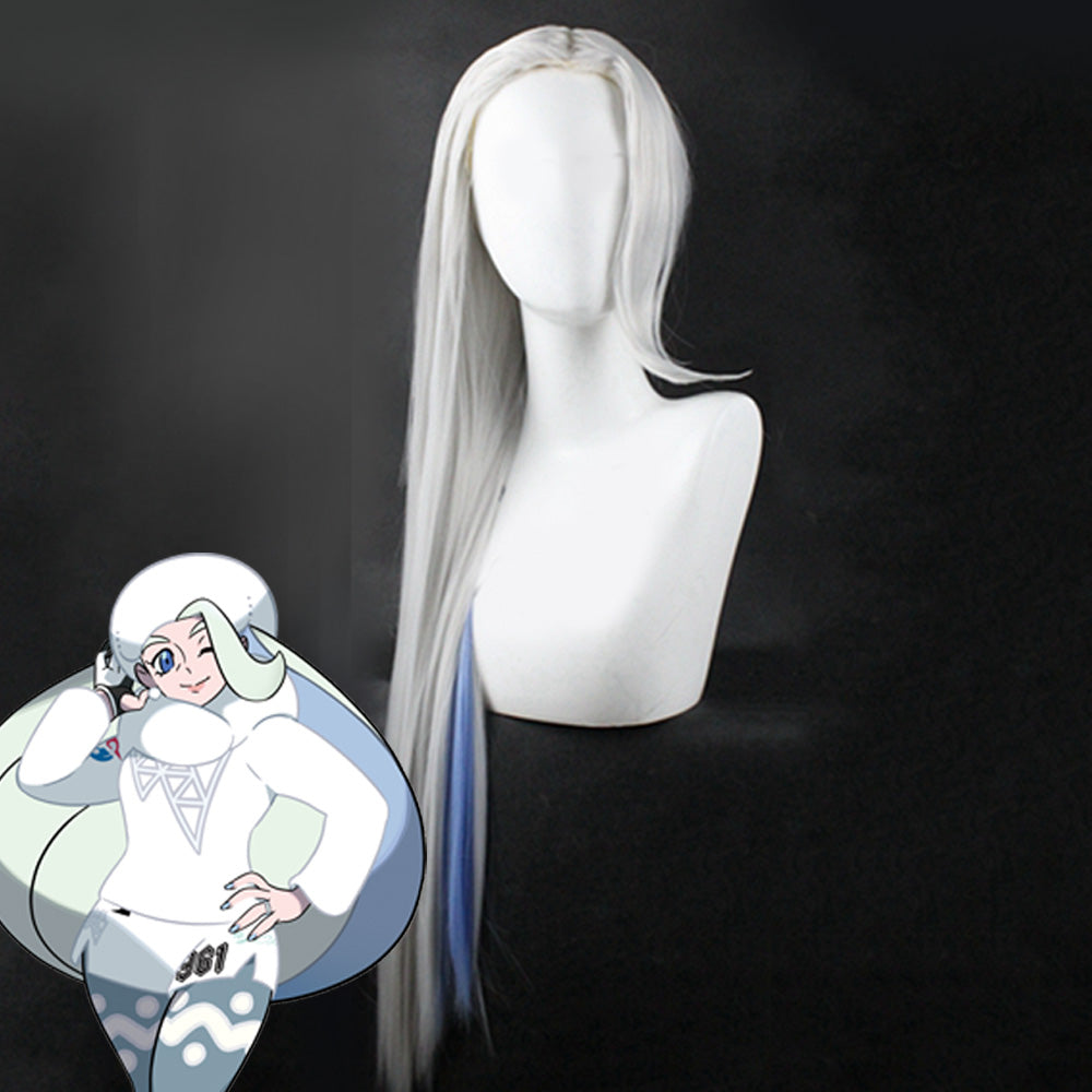Pokemon Sword and Shield Melony Silver Blue Cosplay Wig Wig - Tophatter Daily Deals