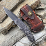 Bear Folding Knife Handy Tool Knife & Case B - Tophatter Daily Deals