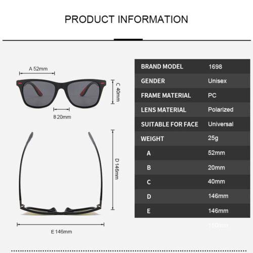 Best Polarised Sunglasses Uk - Square Cycling Sport Driving Fishing UV400 Sports & Outdoor - Tophatter Daily Deals