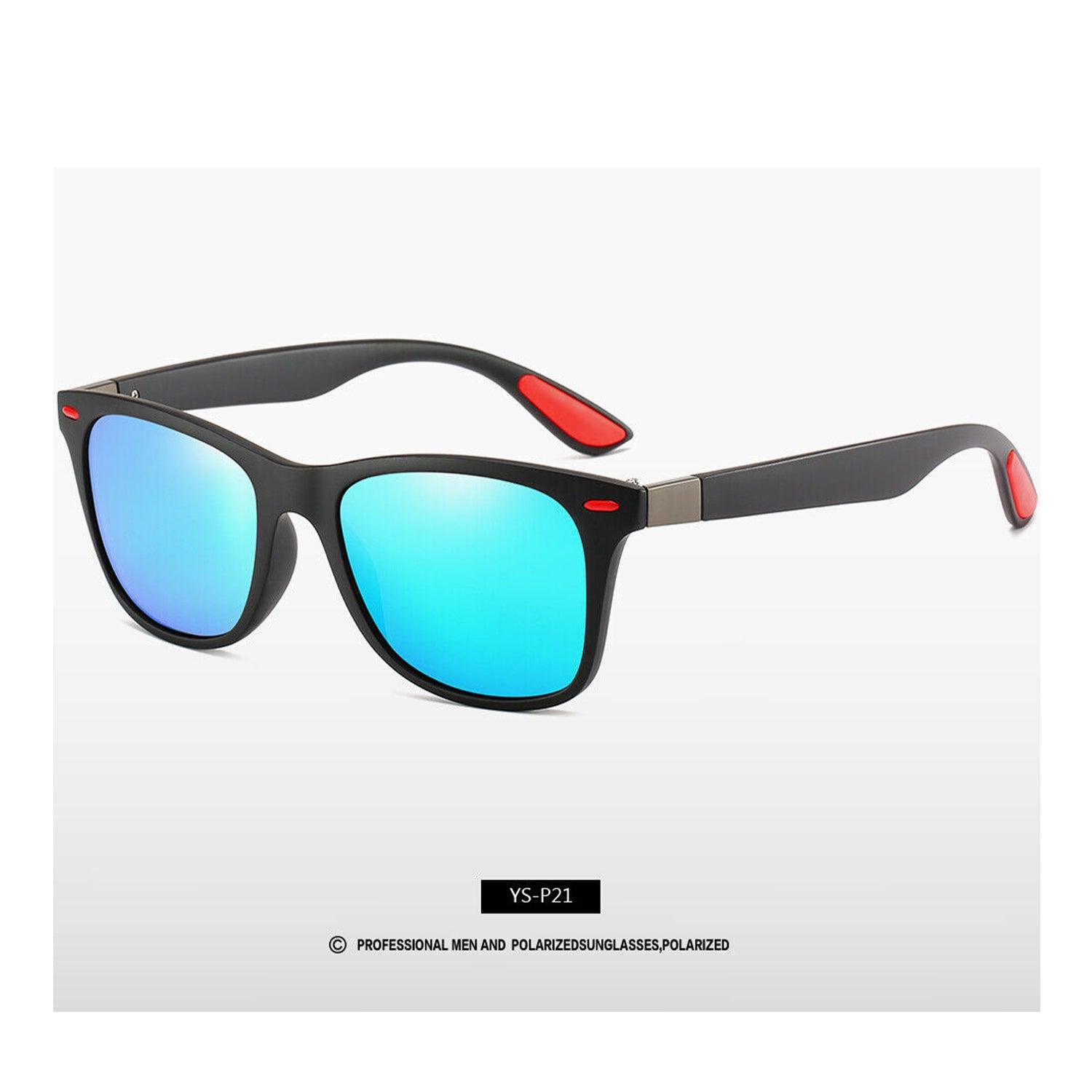 Best Polarised Sunglasses Uk - Square Cycling Sport Driving Fishing UV400 Blue Sports & Outdoor - Tophatter Daily Deals