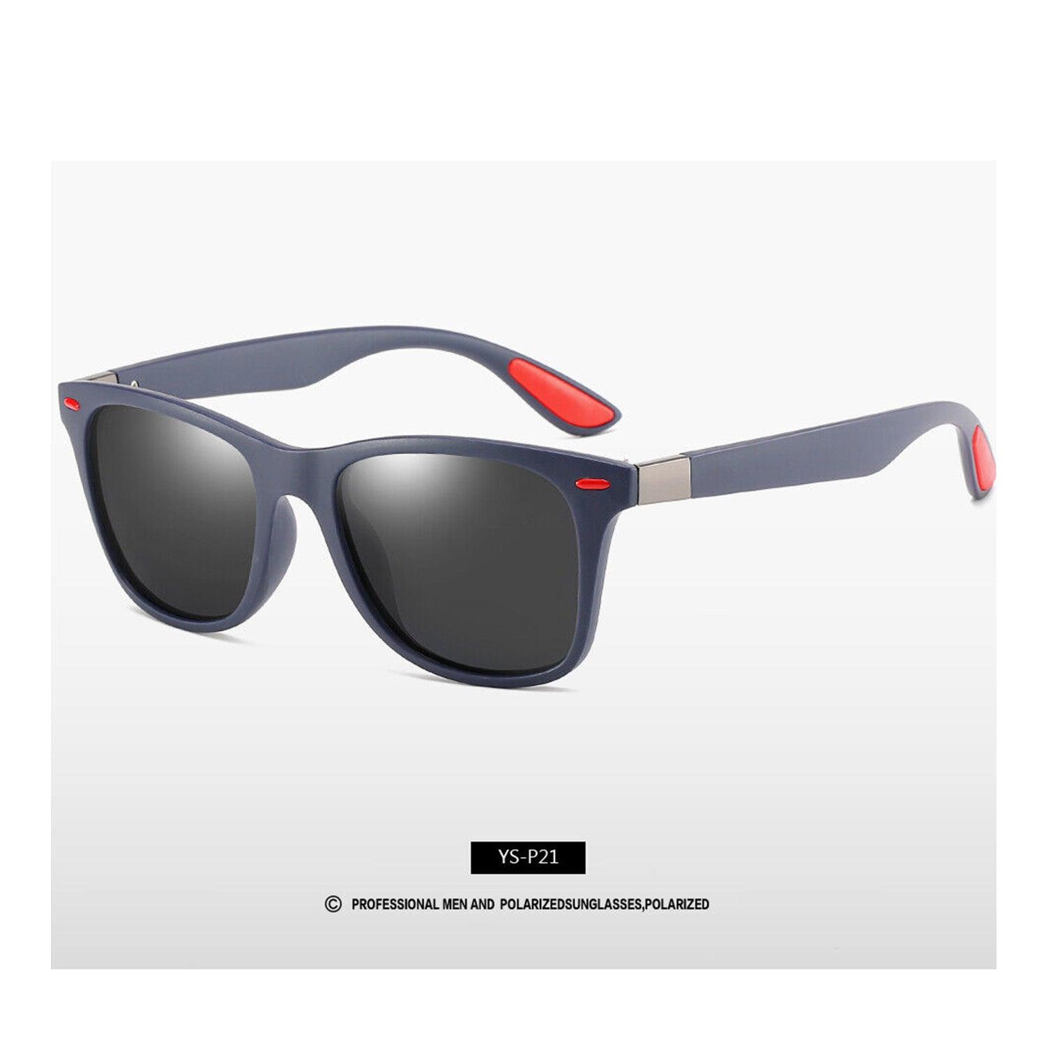 Best Polarised Sunglasses Uk - Square Cycling Sport Driving Fishing UV400 Black Sports & Outdoor - Tophatter Daily Deals