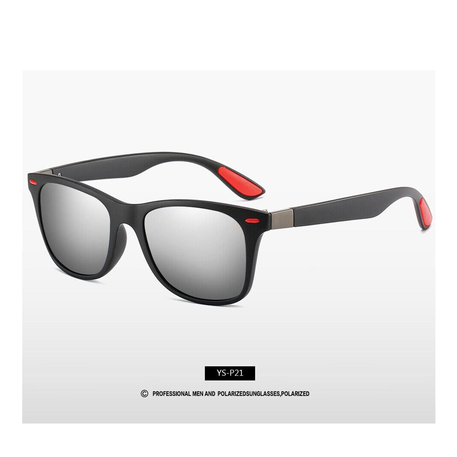 Best Polarised Sunglasses Uk - Square Cycling Sport Driving Fishing UV400 Grey Sports & Outdoor - Tophatter Daily Deals