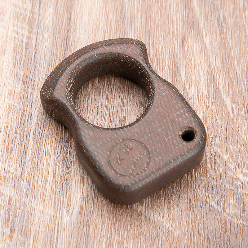 Coarse-Textured Micarta Polymer Brass Knuckles Brass Knuckles - Tophatter Daily Deals