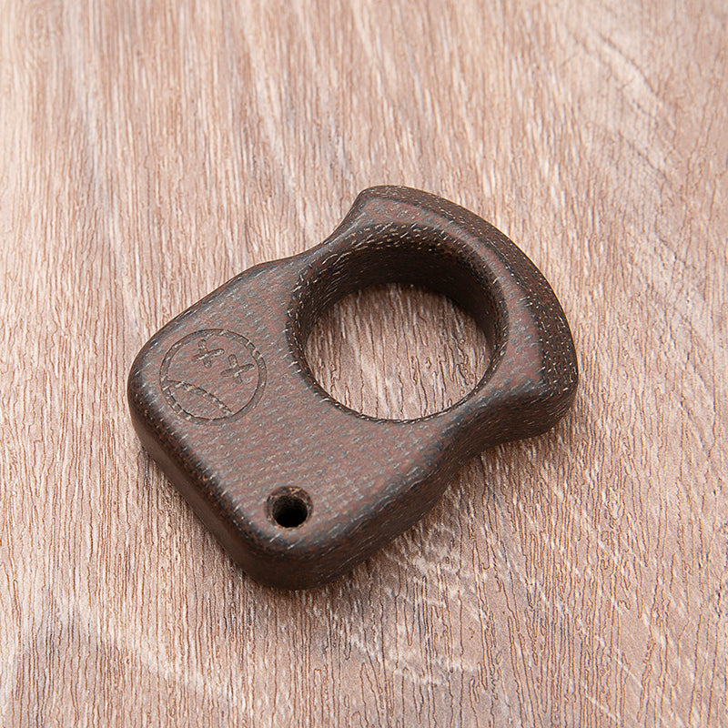 Coarse-Textured Micarta Polymer Brass Knuckles Brass Knuckles - Tophatter Daily Deals