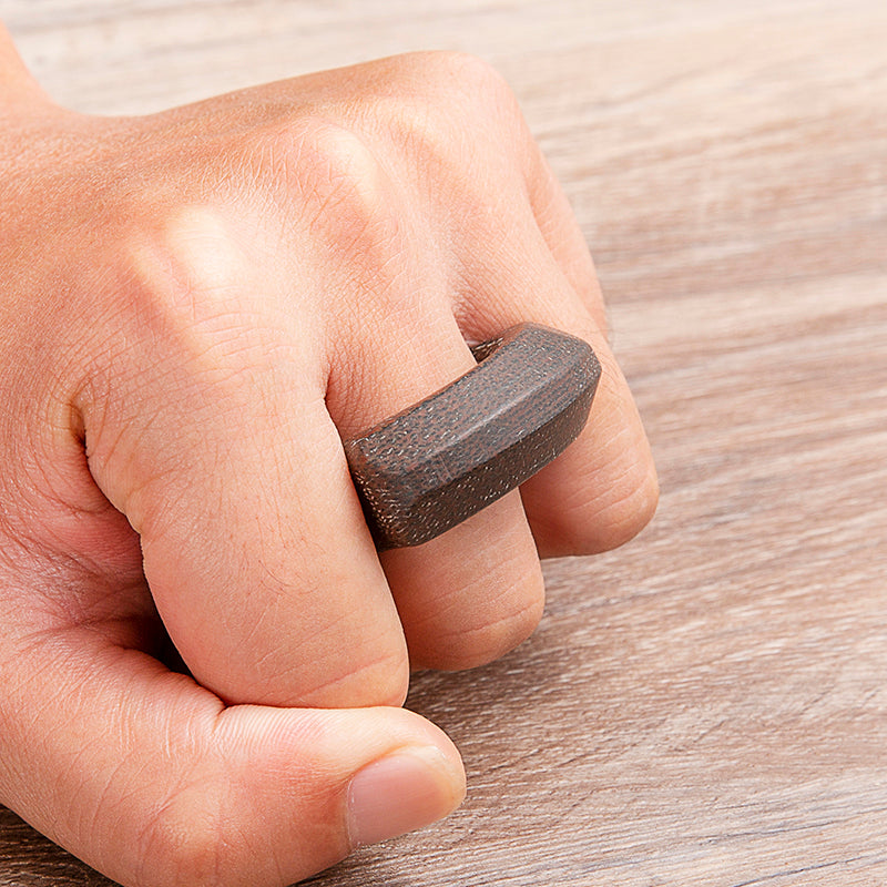 Coarse-Textured Micarta Polymer Brass Knuckles Brass Knuckles - Tophatter Daily Deals