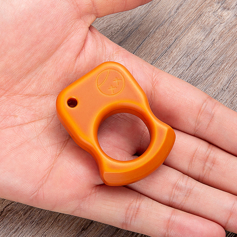 Single Finger Bakelite Polymer Knuckle Duster Brass Knuckles - Tophatter Daily Deals