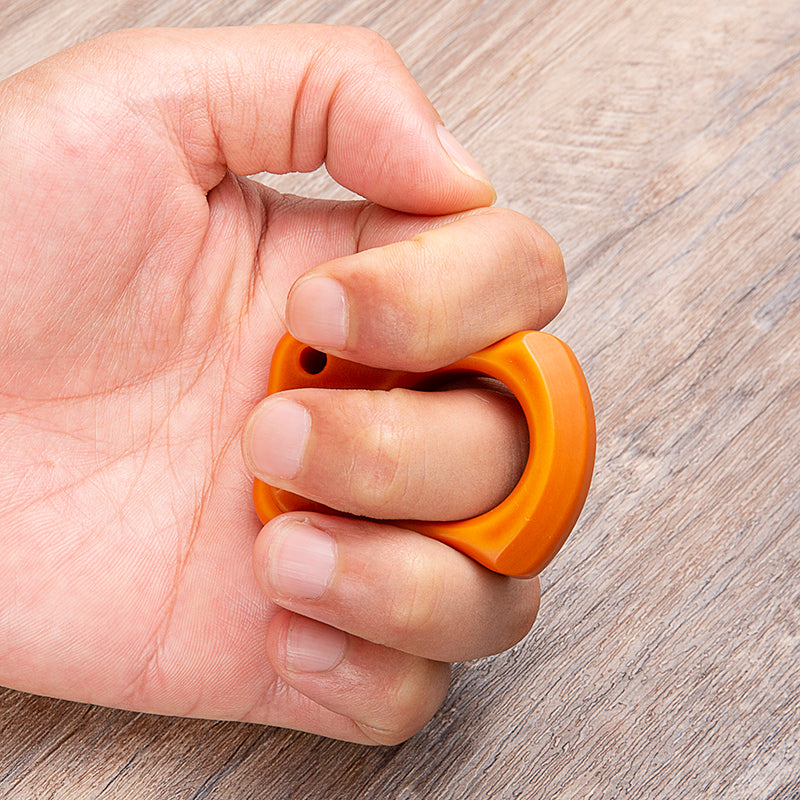 Single Finger Bakelite Polymer Knuckle Duster Brass Knuckles - Tophatter Daily Deals