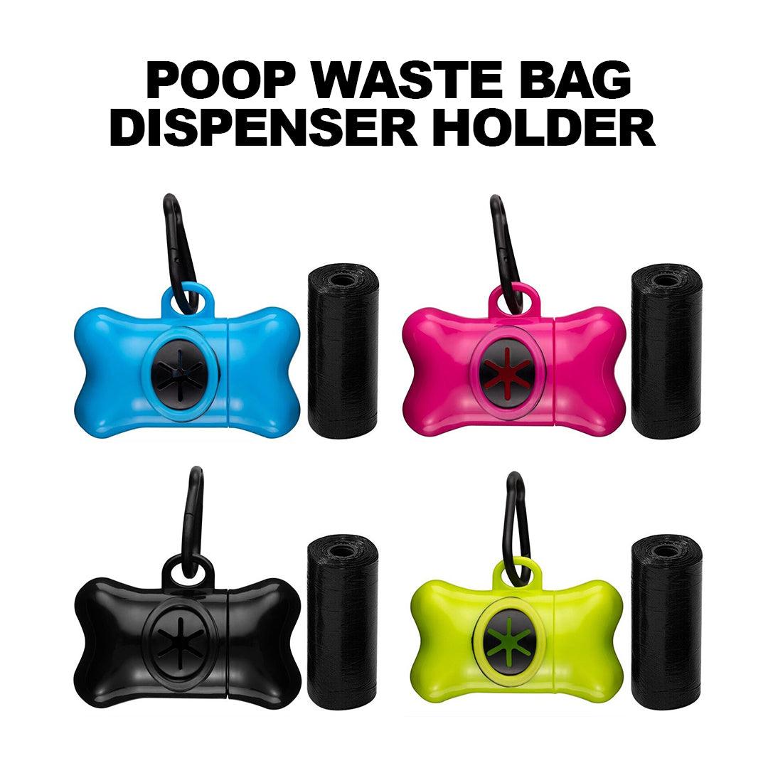 Poop Bag Holders for Dogs - Dog Pet Puppy Poo Poop Waste Bag Dispenser Holder Scoop 1 Free Refill Roll Pet Products - Tophatter Daily Deals