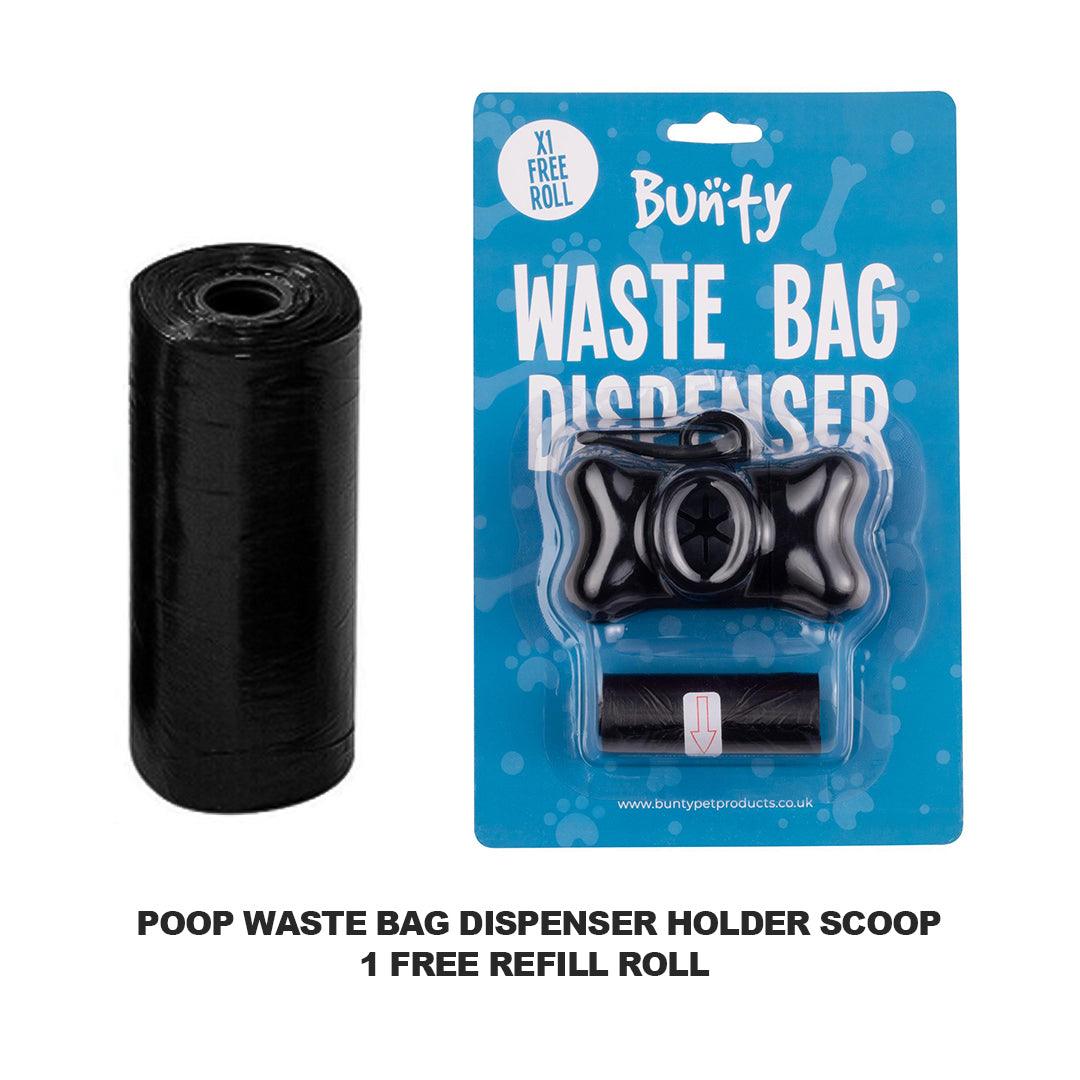 Poop Bag Holders for Dogs - Dog Pet Puppy Poo Poop Waste Bag Dispenser Holder Scoop 1 Free Refill Roll Pet Products - Tophatter Daily Deals