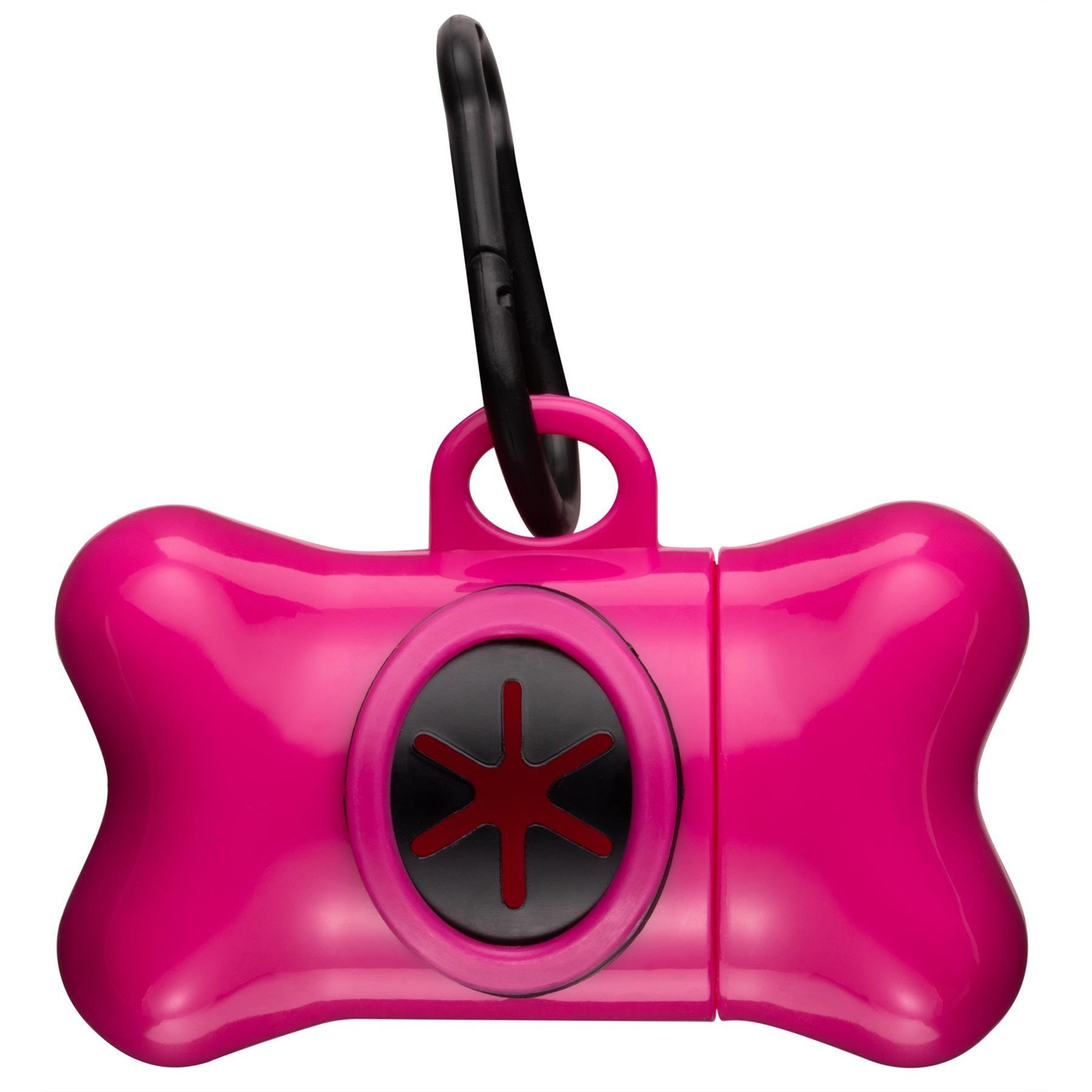 Poop Bag Holders for Dogs - Dog Pet Puppy Poo Poop Waste Bag Dispenser Holder Scoop 1 Free Refill Roll Pink Pet Products - Tophatter Daily Deals