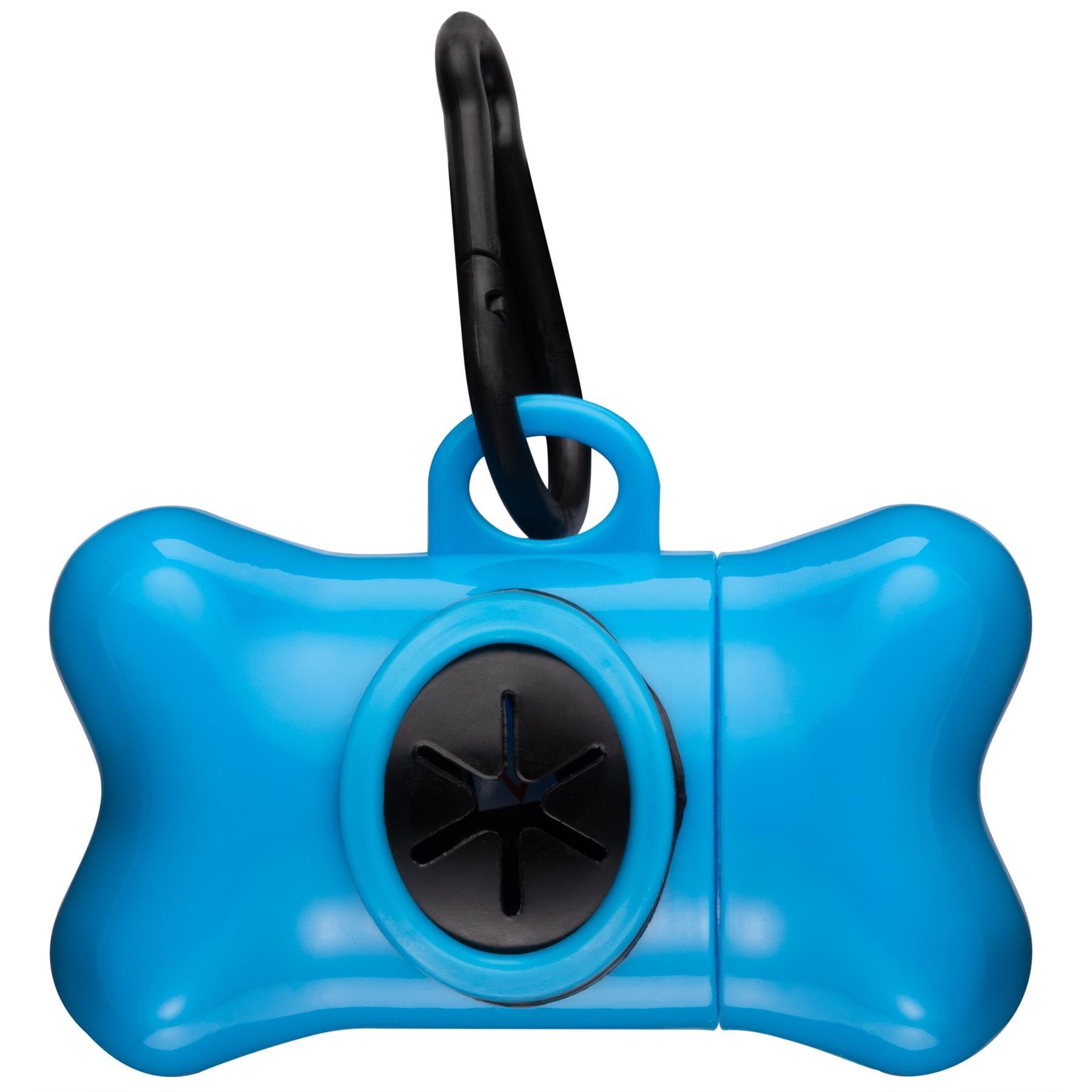 Poop Bag Holders for Dogs - Dog Pet Puppy Poo Poop Waste Bag Dispenser Holder Scoop 1 Free Refill Roll Blue Pet Products - Tophatter Daily Deals