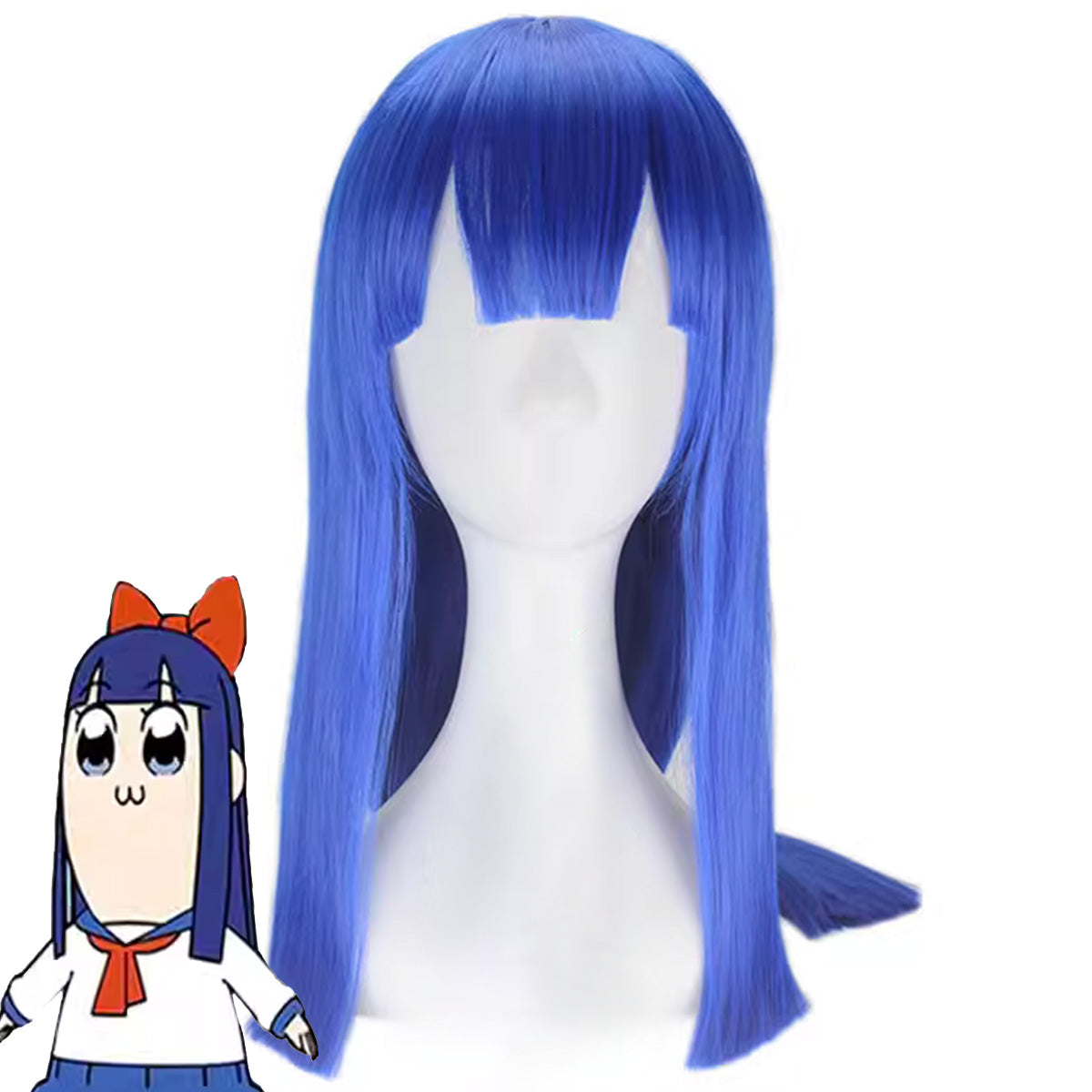 Pop Team Epic Poputepipikku Pipimi Blue Cosplay Wig Wig - Tophatter Daily Deals
