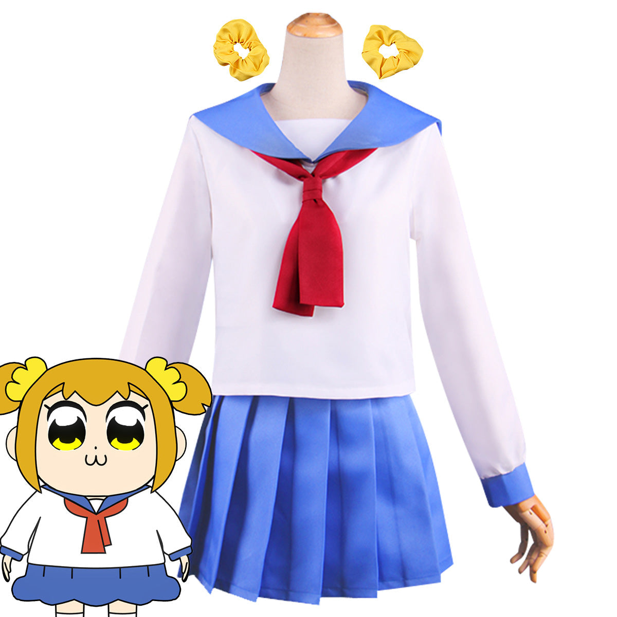 Pop Team Epic Poputepipikku Popuko Cosplay Costume Costume - Tophatter Daily Deals