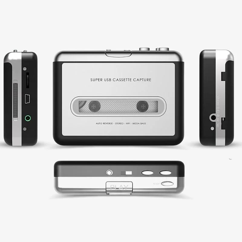 Cassette To USB Converter Portable Tape Digitizer MP3 - Tophatter Daily Deals