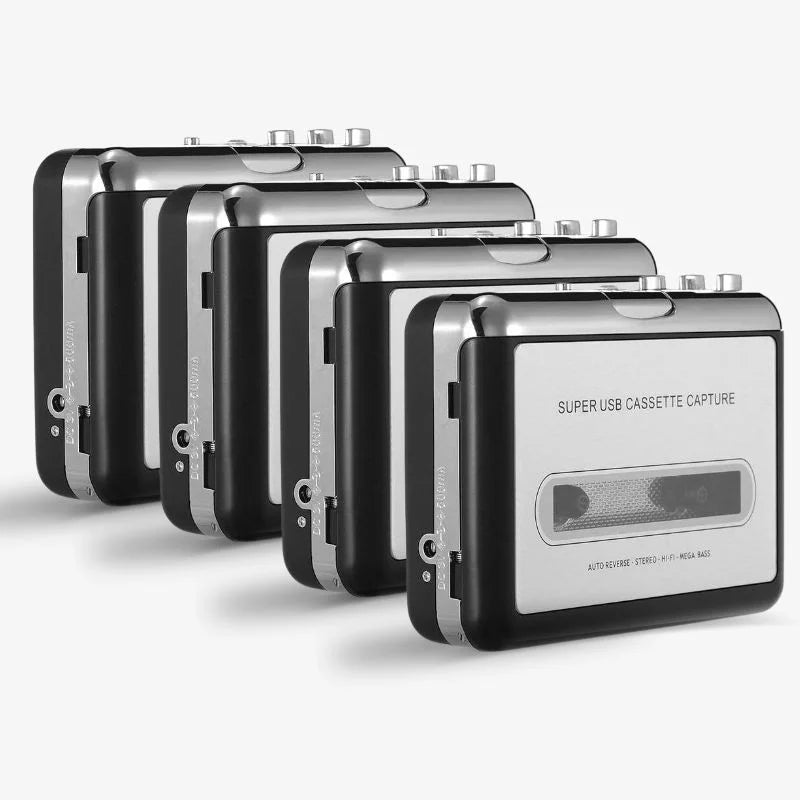 Cassette To USB Converter Portable Tape Digitizer MP3 Buy 4 Tapes - Tophatter Daily Deals