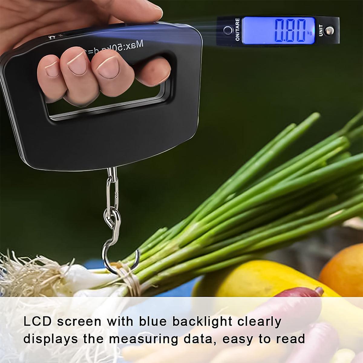 Digital Scale for Suitcase - 50kg Digital Travel Portable Handheld Weighing Luggage Scales Apparel & Accessories - Tophatter Daily Deals