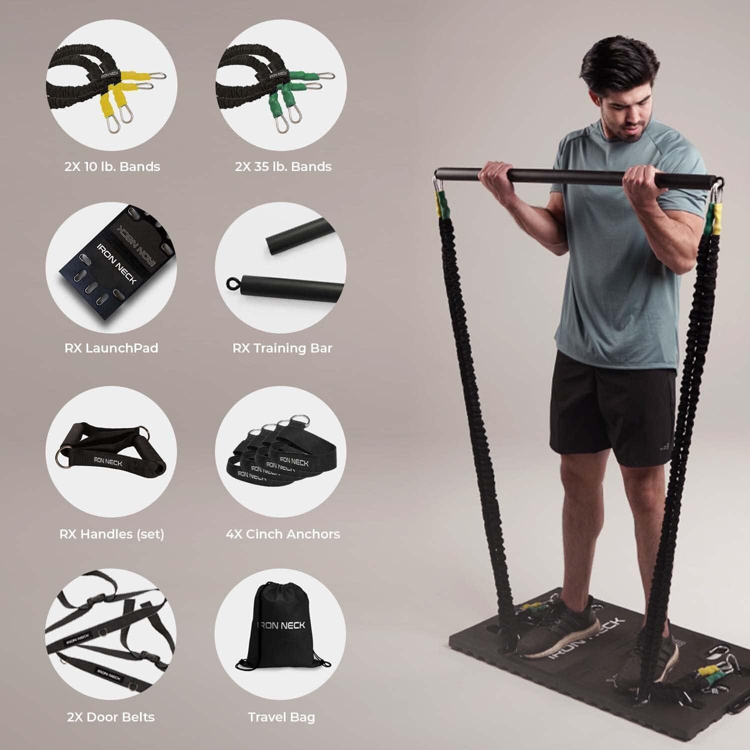 Home Portable Gym - Portable Home Gym Kit And Resistance Bands Home Fitness Workout Bodybuilding Set Fitness - Tophatter Daily Deals