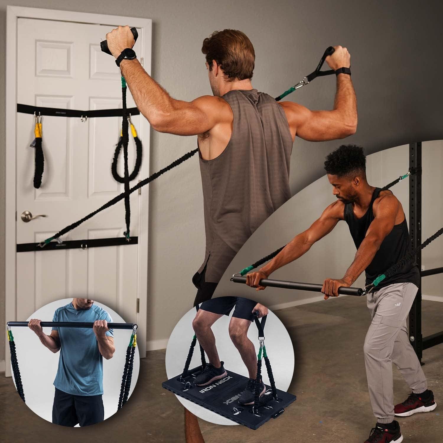 Home Portable Gym - Portable Home Gym Kit And Resistance Bands Home Fitness Workout Bodybuilding Set Fitness - Tophatter Daily Deals