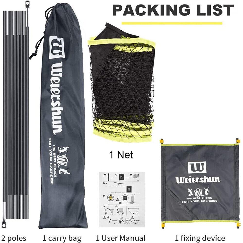 Portable Tennis Net - Portable Outdoor Foldable Badminton Tennis Volleyball Net Stand Set Beach Sport Sports & Outdoor - Tophatter Daily Deals