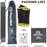 Portable Tennis Net - Portable Outdoor Foldable Badminton Tennis Volleyball Net Stand Set Beach Sport Sports & Outdoor - Tophatter Daily Deals