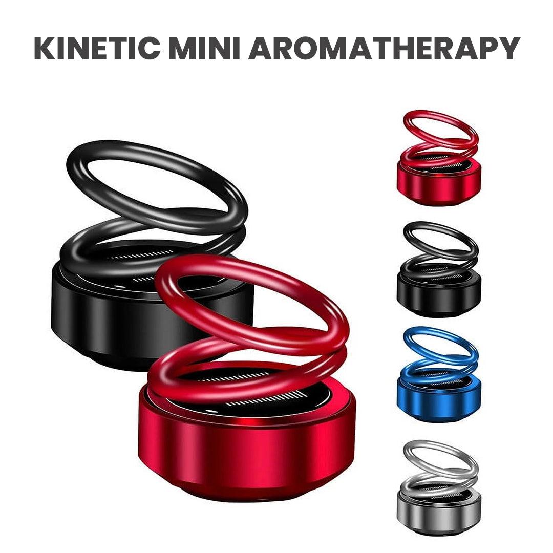 Portable Kinetic Heater - Mini Car Air Fresheners Auto Rotating Double Ring Solar Aromatherapy Perfume Diffuser Car Accessories - Tophatter Daily Deals