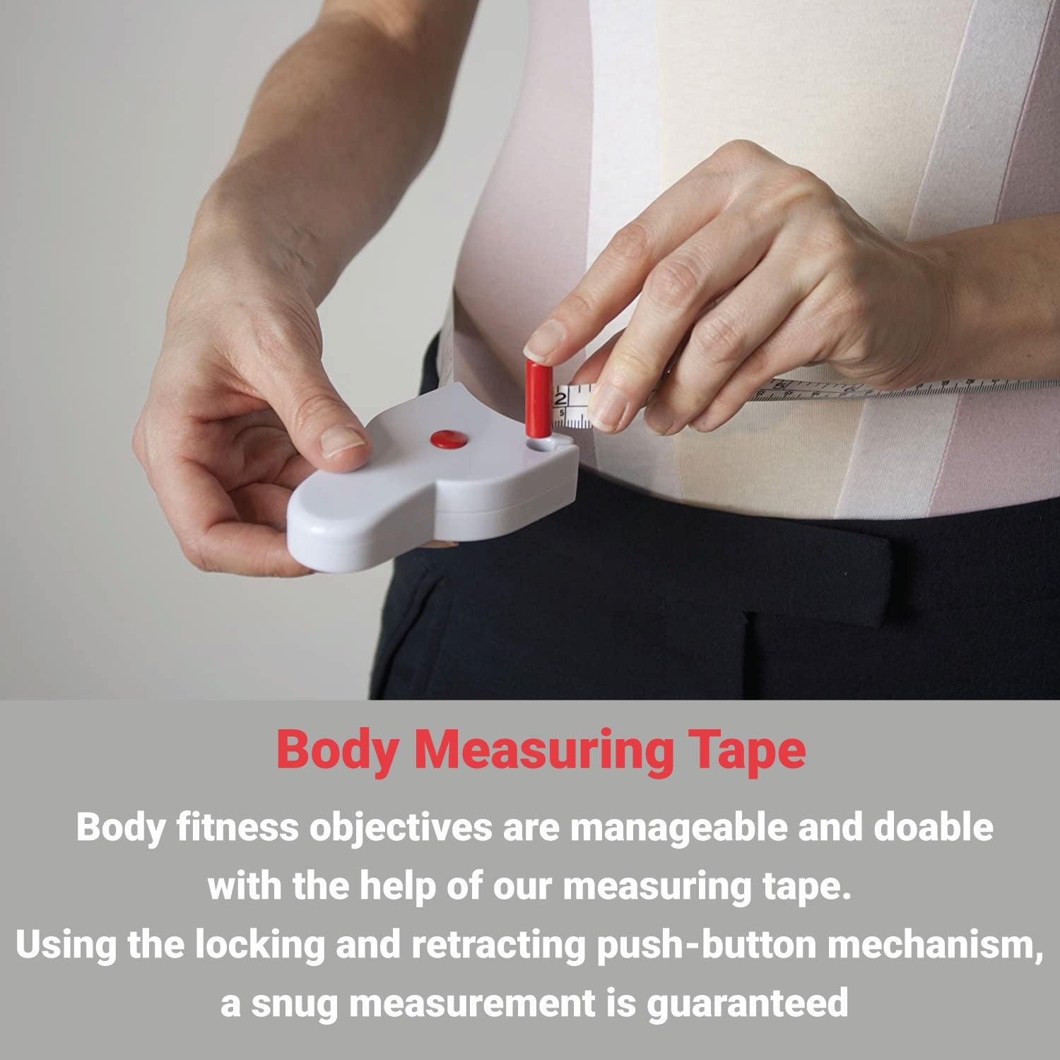 Measuring Tape for Body - Push-Button Retract Lock Pin System 150CM Automatic Telescopic Body Measure Tape Business & Industrial - Tophatter Daily Deals