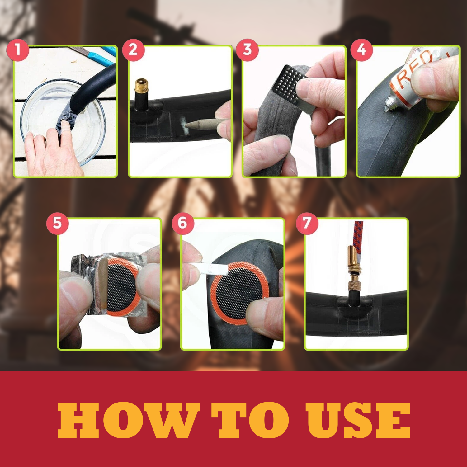 Bicycle Puncture Repair Kit – Easy Fix Tyre Patch Set for On-the-Go Repairs Bicycle puncture repair kit - Tophatter Daily Deals